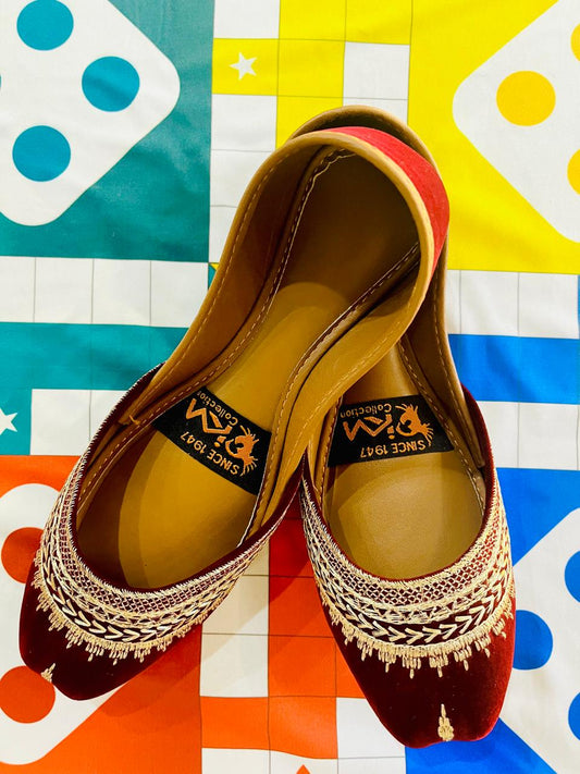 Laal Bahar – Red Velvet Tilla Khussa - Walk Inn